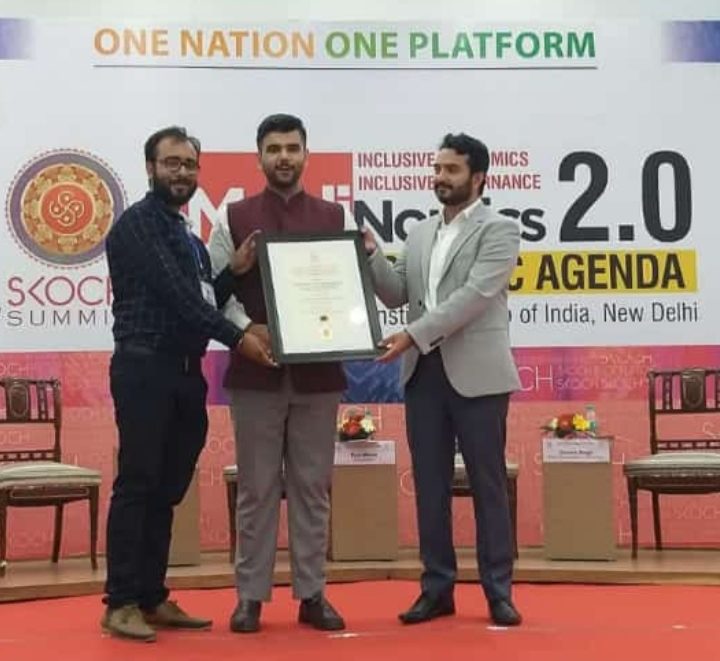 जैनेन्द्र शुक्ला हुये दिल्ली में सम्मानित