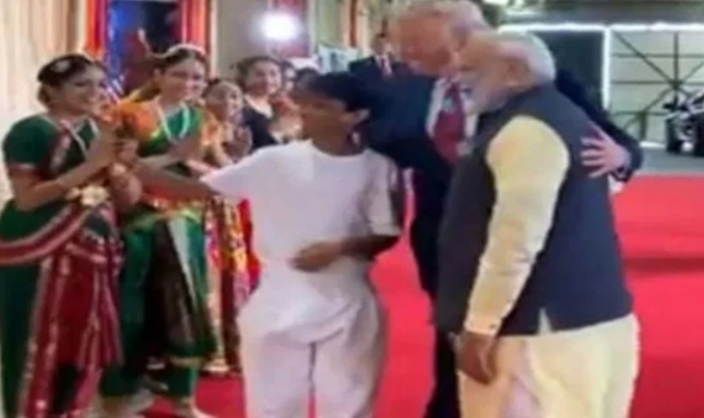 ह्यूस्टन में मोदी और ट्रंप के साथ सेल्फी लेकर स्टार बना सात्विक