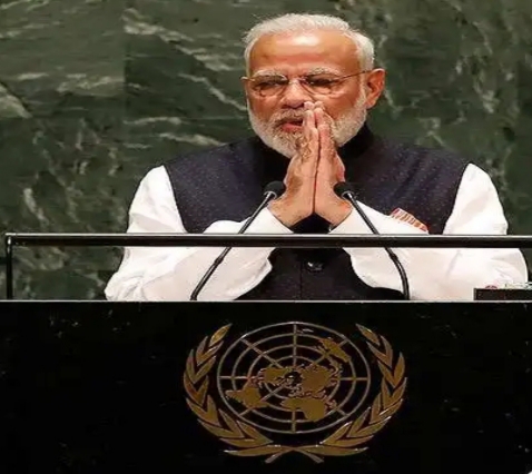 हम उस देश के वासी हैं जिन्होंने दुनियाँ को युद्ध नही , बुद्ध दिये हैं — नरेन्द्र मोदी