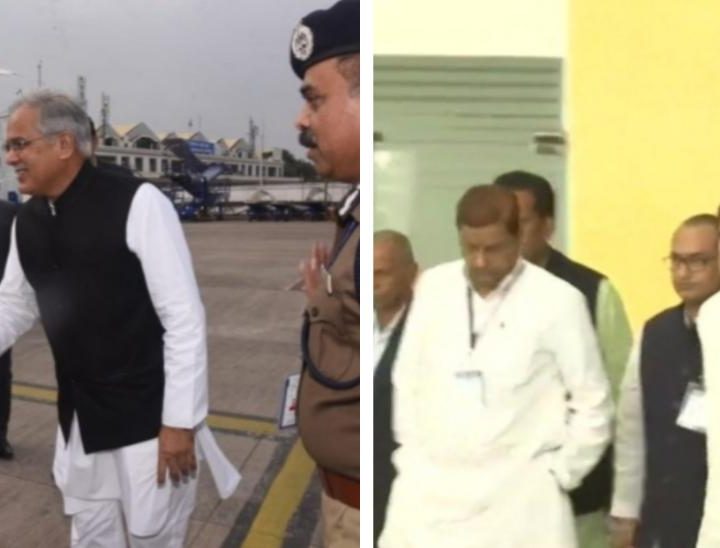 आदिवासी नृत्य महोत्सव का शुभारंभ करने राहुल पहुँचे रायपुर