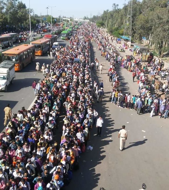 दिल्ली में मजदूरों ने खतरनाक वायरस को नजरअंदाज करते हुए आखिर क्यो दिल्ली छोड़ पलायन होने पर मजबूर हो रहे हैं ?