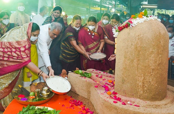 मुख्यमंत्री निवास में मनाया गया तीजा पोरा त्यौहार