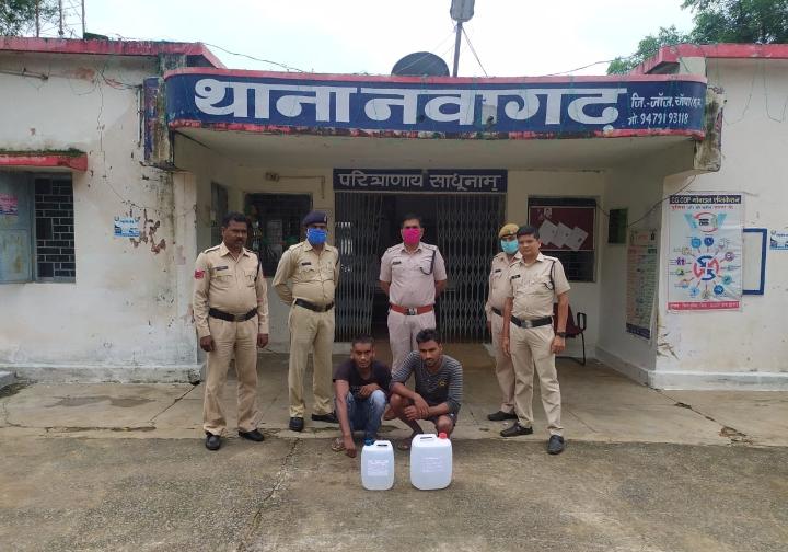 महुआ शराब के साथ गिरफ्तार दो आरोपी जेल दाखिल