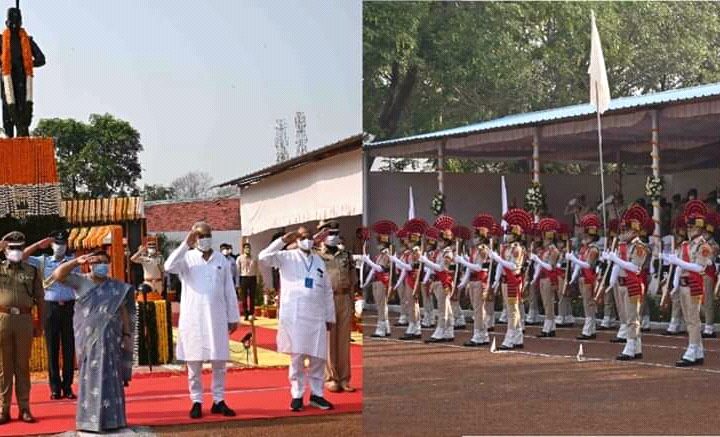 पुलिस स्मृति दिवस के अवसर पर आयोजित कार्यक्रम में शामिल होकर पुलिस के शहीद जवानों को पुष्पचक्र अर्पित कर श्रद्धांजलि अर्पित की और उनके परिजनों से भी मुलाकात कर ढांढस बंधाया- रायपुर छग