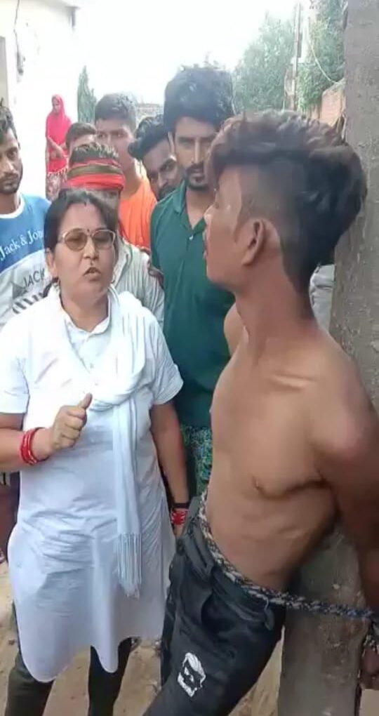 महिला पार्षद की एक बार फिर दबंगई आई सामने