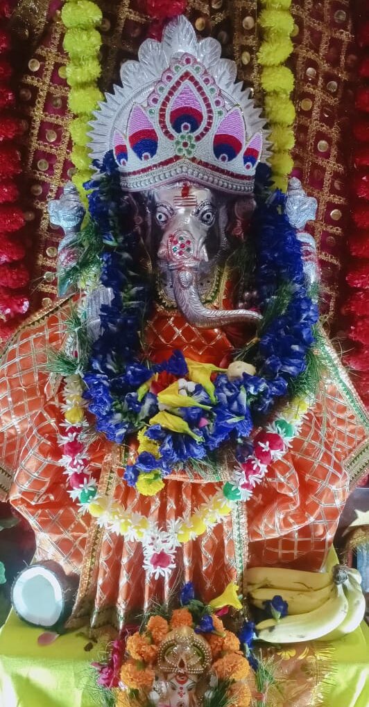 श्री नवयुवक सिद्वि विनायक मण्डल ने 14 वें वर्ष भी धातु की गणेश प्रतिमा स्थापित