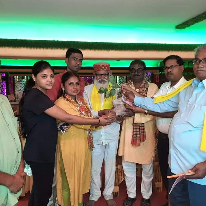 🥦पीपल नीम तुलसी अभियान सह राष्ट्रीय जंगल बचाओ अभियान के तहत बकस्वाहा मिट्टी तिलक समारोह सम्पन्न 🥦