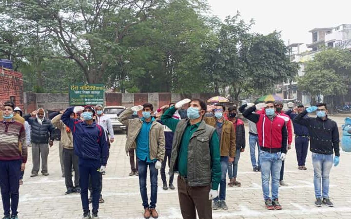 नवयुवको ने मनाया 74वां थलसेना दिवस कानपुर