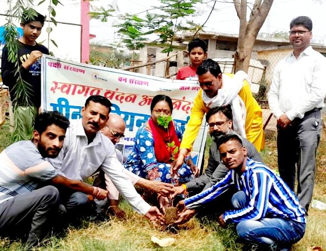आज ग्रीन इंडियन आर्मी सोहागपुर जिला नर्मदापुरम द्वारा संविधान के निर्माता डॉ.भीमराव अंबेडकर जी की जयंती पर स्थानीय नई तहसील कार्यालय में पौधारोपण किया गया।